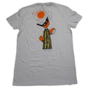 Camiseta Ombro A Ombro Branca Feminina Com Estampa Nas Costas