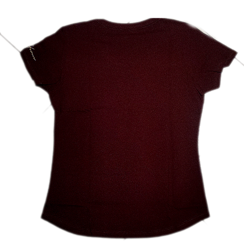 T-Shirt OX Básica Vinho Fem