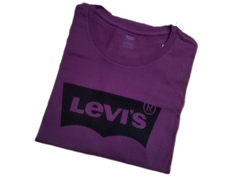 Camiseta Levi's® Roxa Masculina Manga Curta Gola Redonda