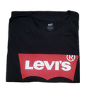 Camiseta Levi's® Preta Masculina/Feminina Manga Curta Gola Redonda