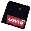 Camiseta Levi's® Preta Masculina/Feminina Manga Curta Gola Redonda