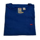 Camiseta Logo Basica® Azul Masculina Manga Curta Gola Redonda