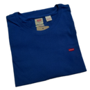 Camiseta Logo Basica® Azul Masculina Manga Curta Gola Redonda