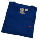 Camiseta Logo Basica® Azul Masculina Manga Curta Gola Redonda