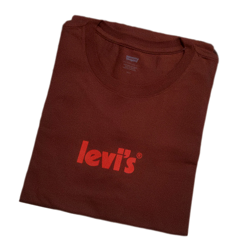 Camiseta Levi's® Transparente Pequeno Marrom Masculina