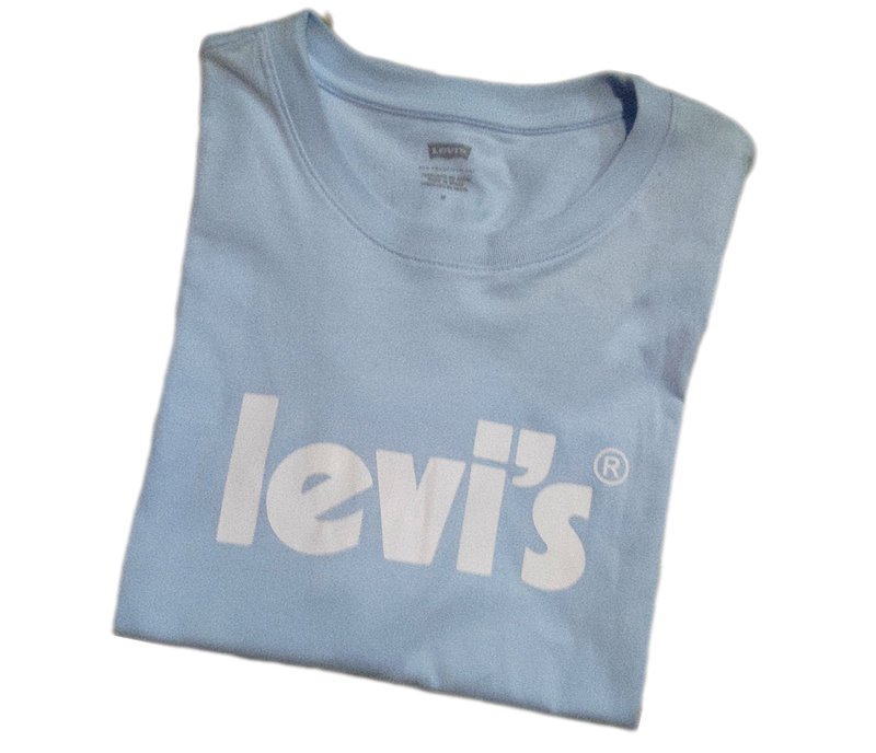 Camiseta Levi's® Transparente Grande Ciano Masculina