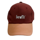 Boné Levi's® Vinho Com Marrom Logo Básica Transparente