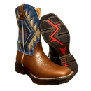 Bota Goyazes Cano Alto Azul Costurado Masculina