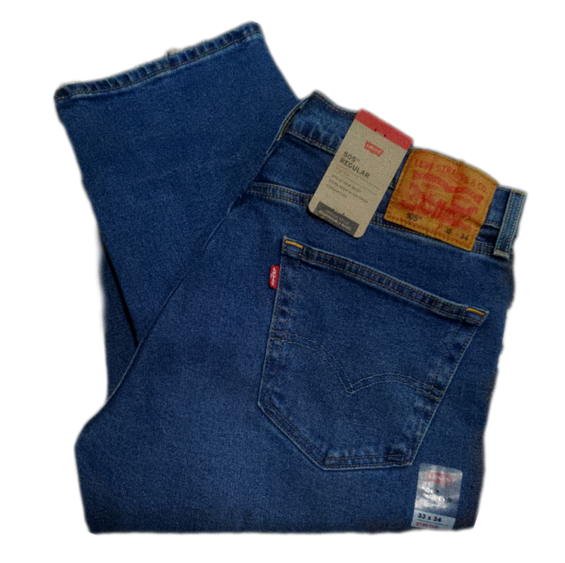 Calça LEVI'S® 505 REGULAR Cinza Azulado Básica