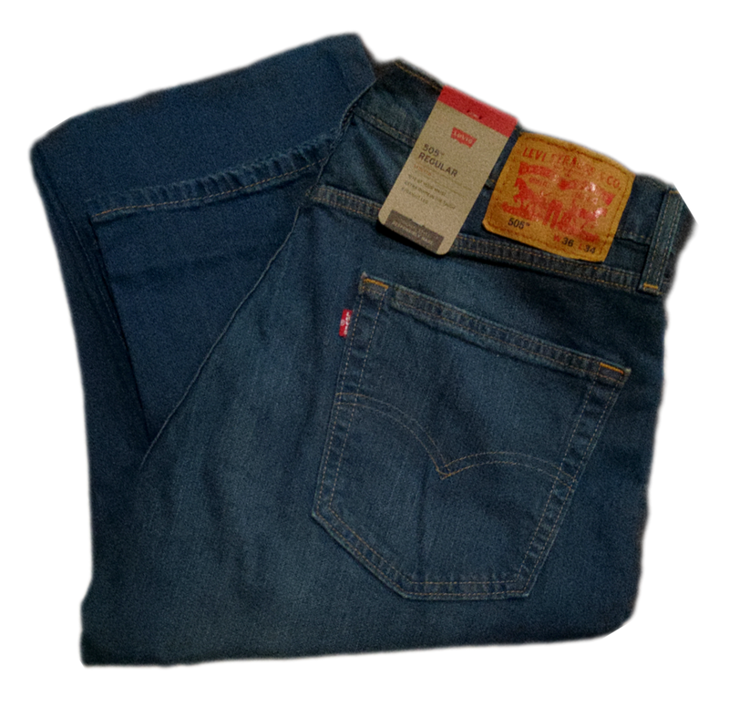 Calça LEVI'S® 505 REGULAR Cinza Desgastado Básica