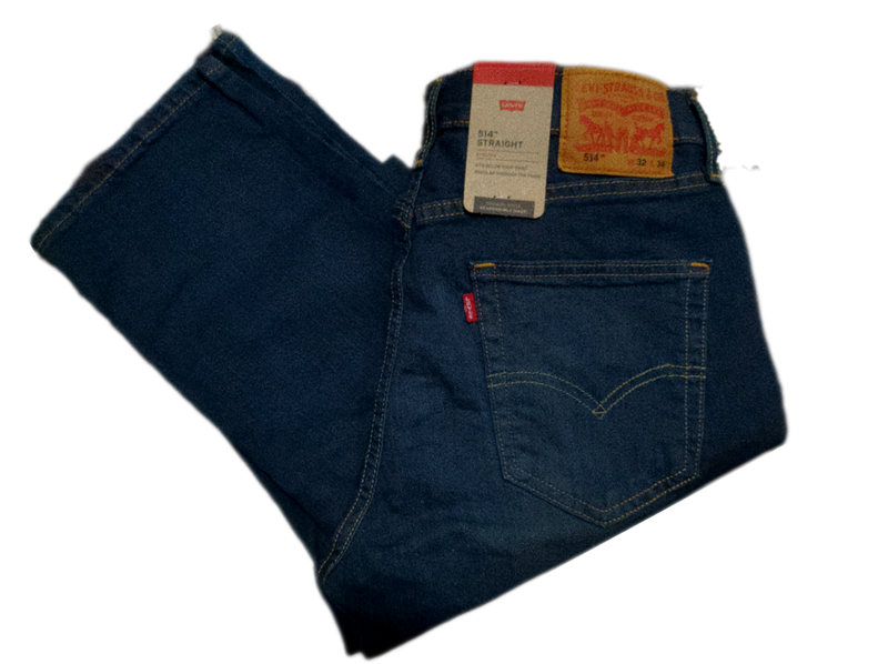 Calça LEVI´S® 514 STRAIGHT Preta Desgastada G3