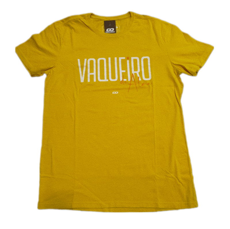 Camiseta Ombro A Ombro Amarela/Verde Masculina