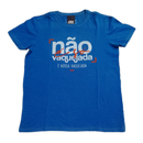 Camiseta Ombro A Ombro Azul Com Estampa masculina