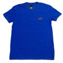 Camiseta Ombro A Ombro Azul Com Estampa Nas Costas feminina