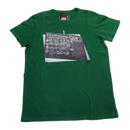 Camiseta Ombro A Ombro Verde Escuro Com Estampa masculina