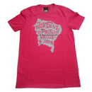 Camiseta Ombro A Ombro Masculina Rosa Com Estampa