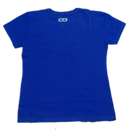 Camiseta Ombro A Ombro Azul Feminina Com Estampa