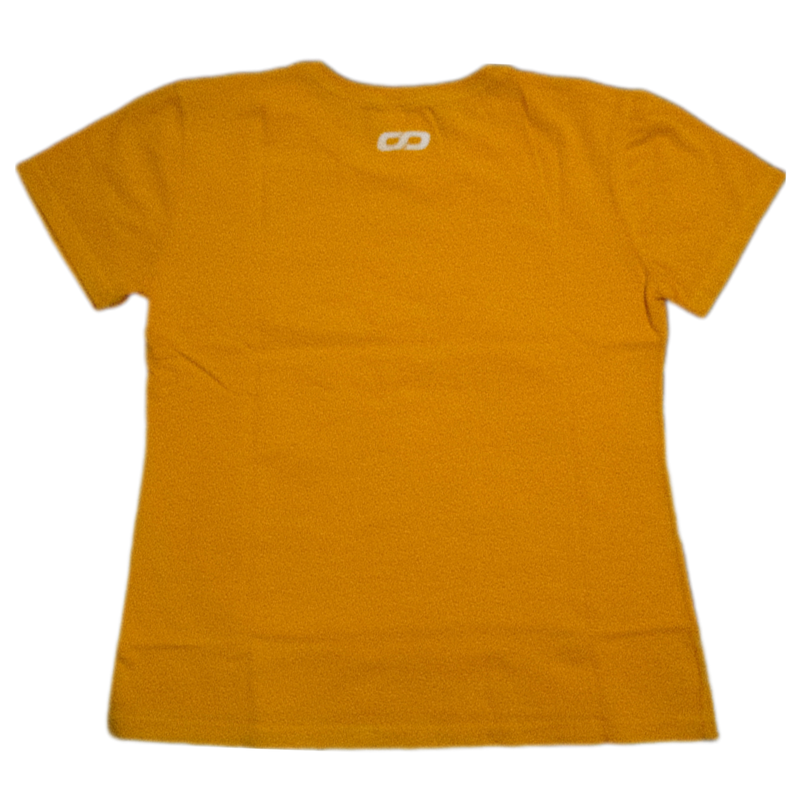 Camiseta Ombro A Ombro Amarela Feminina Com Estampa