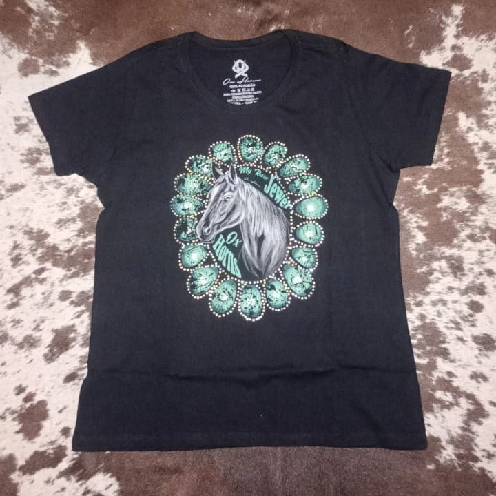 T shirt ox preta