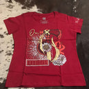 T shirt ox bordo lenha