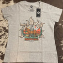 T shirt ox mescla por do sol