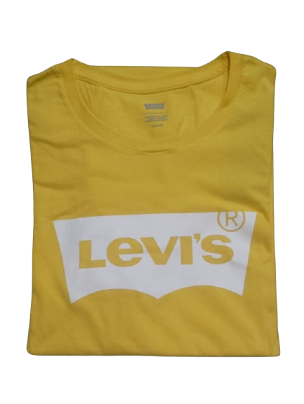 Camiseta Levi's® Slim Amarela Masculina Manga Curta Gola Redonda