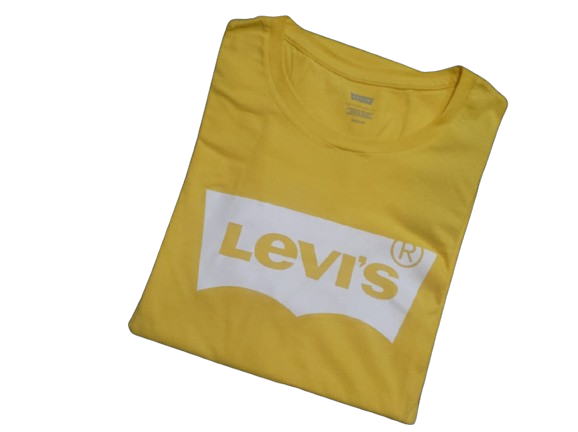 Camiseta Levi's® Slim Amarela Masculina Manga Curta Gola Redonda