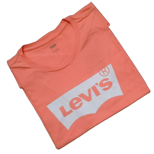 Camiseta Levi's® Rosa Masculina/Feminina Manga Curta Gola Redonda