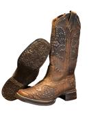 Bota Texana Feminina Goyazes Dallas Tabaco