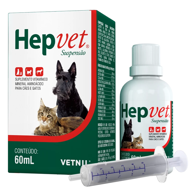 Hepvet® Suspensão 60ml / Hepvet® Equinos 500g