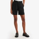 Pleated trouser shorts